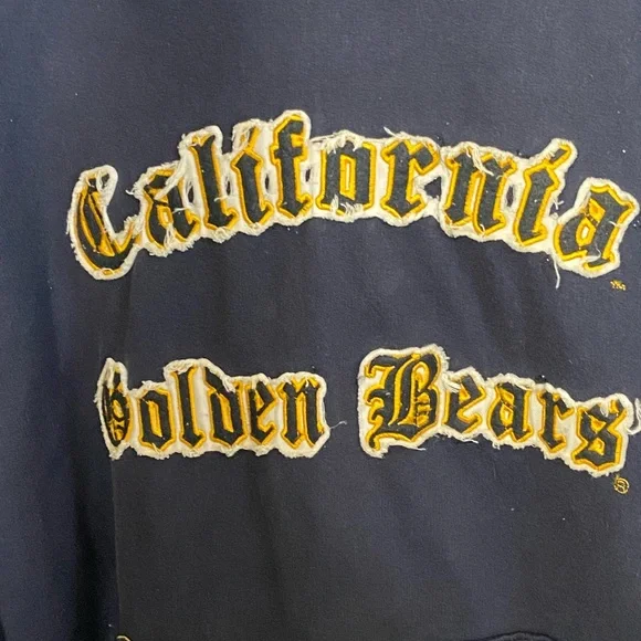Vintage CAL Bears University of California Berkeley Men’s XL Hoodie RARE Navy - Picture 2 of 7